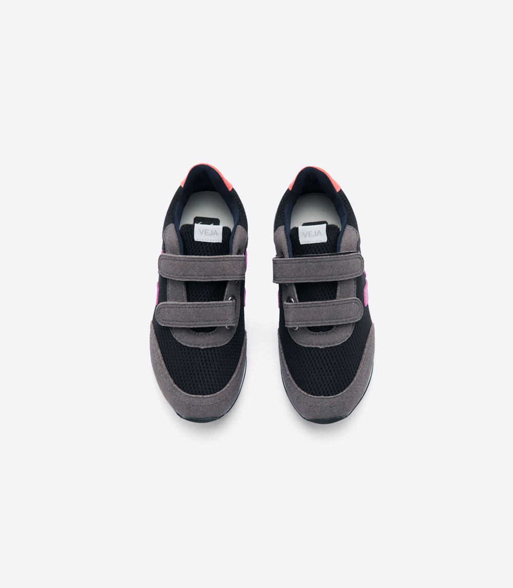 Veja Trainers Kids Black/Grey/Orange/Purple - Arcade B-mesh - YKEI-07543